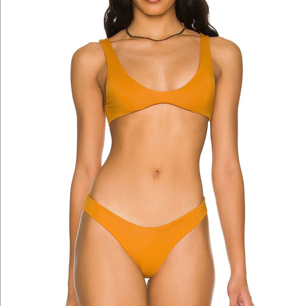 Haight bikini in color “tumeric” (mango color), size M top and bottom